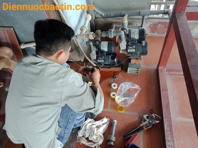 Thợ sửa máy bơm nước tại quận Long Biên