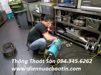 thông tắc bồn rửa bát hà nội